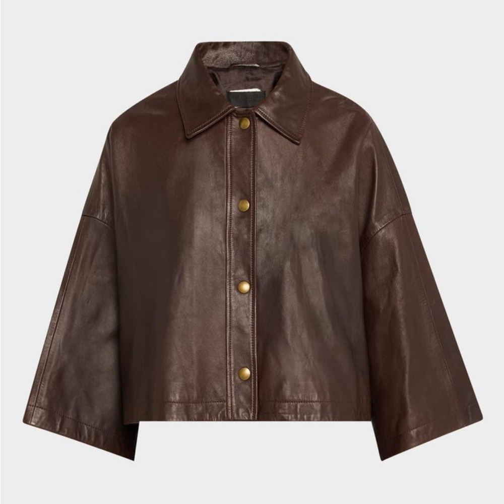Nili Lotan "Ines" lambskin leather jacket